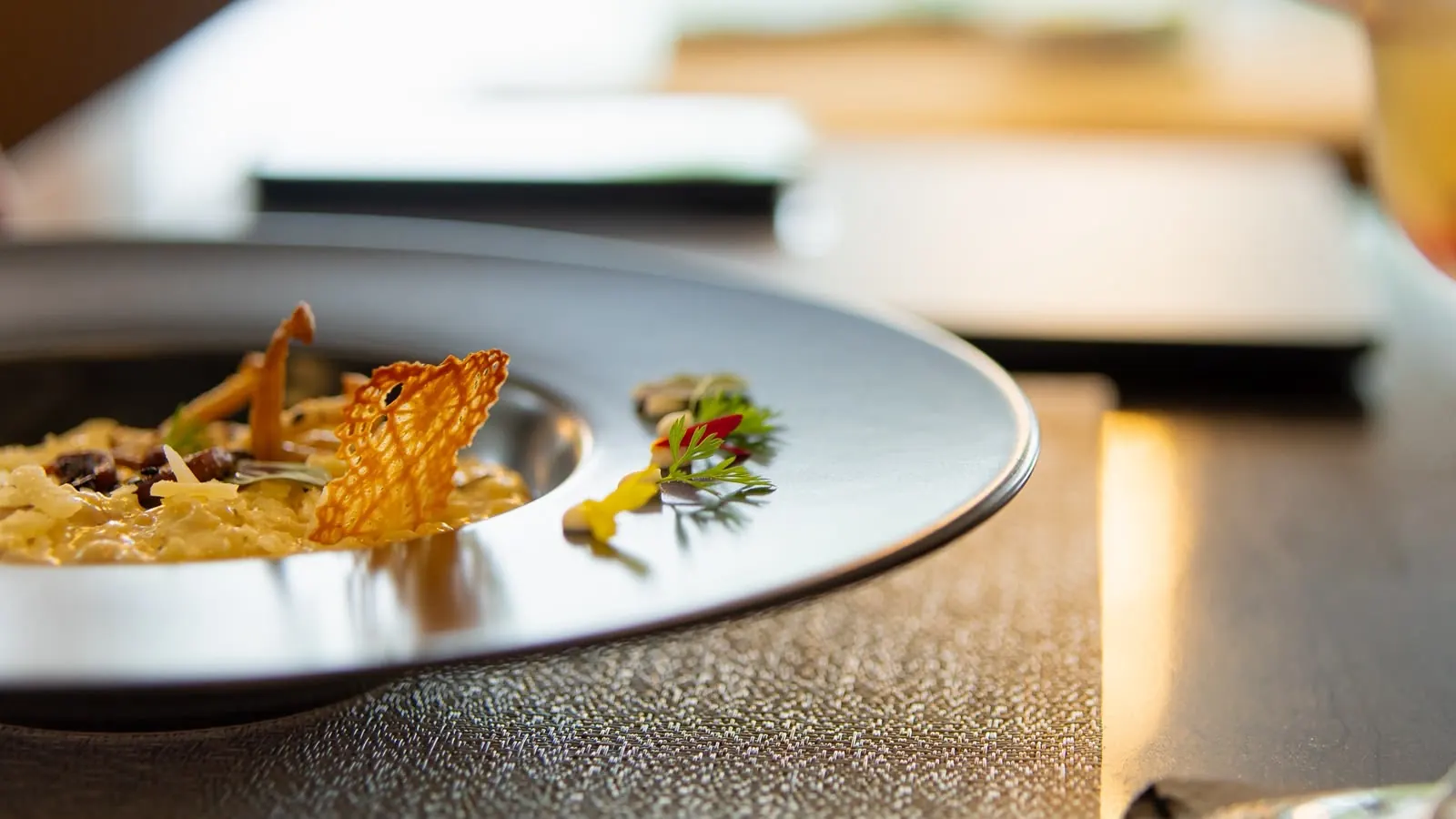 Risotto, set for the table